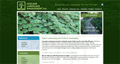 Desktop Screenshot of cascadelandscape.com